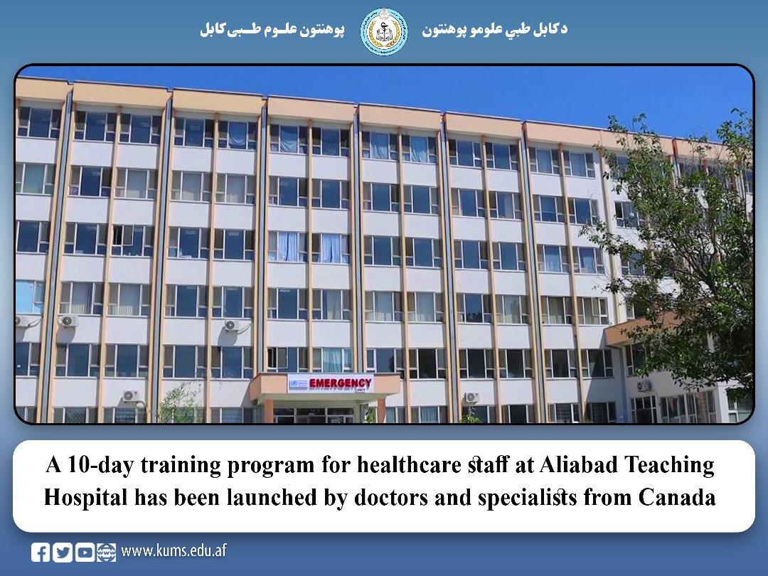 A 10-day training program for healthcare staff at Aliabad Teaching Hospital has been launched by doctors and specialists from Canada